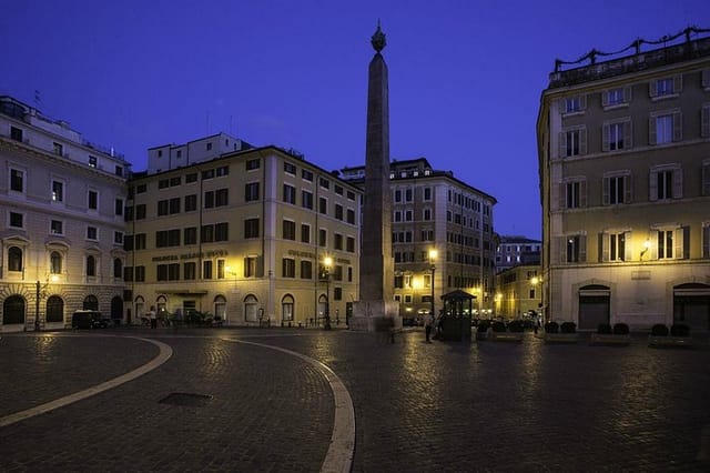 Rooftop terrace at Colonna Palace for exclusive evening receptions and corporate incentive events.