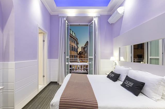 Luxury boutique hotel suite with modern lighting for VIP events and upscale corporate travel.
