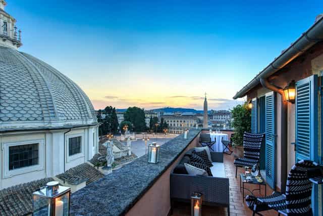 Le Privé rooftop venue, Hotel de Russie, for exclusive cocktail receptions and VIP networking events.