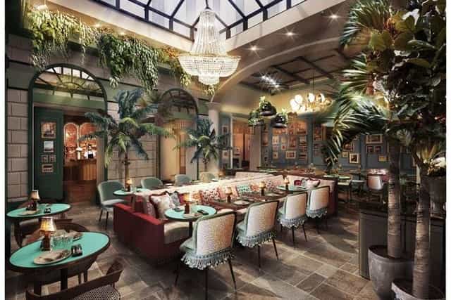 Upscale Maalot Roma restaurant with lounge seating for VIP dinners and networking events.