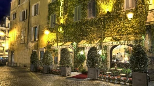 Panoramic Terrace at Boutique Hotel Campo de' Fiori for luxury VIP dinners and incentive travel.