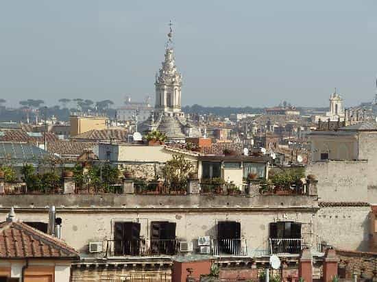 Rooftop garden terrace in Rome, perfect for VIP networking events and exclusive sunset receptions.