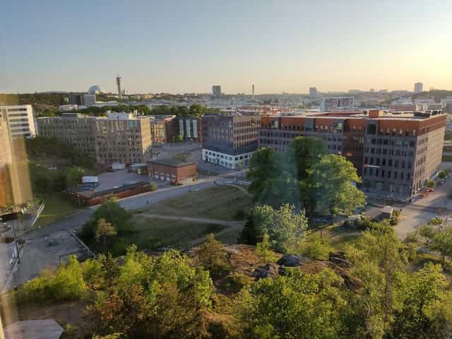 Modern ProfilHotels Nacka conference venue with green space for corporate retreats.