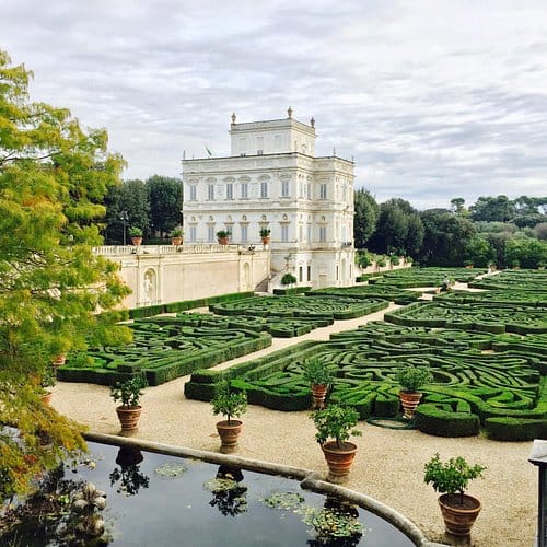 Luxury villa gala venue in The Garden of Olive Trees with grand architecture for incentive events.