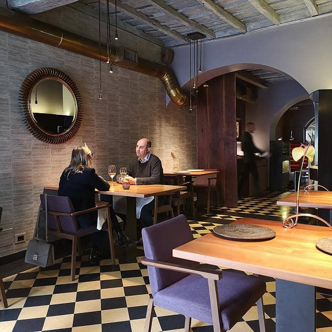 Sophisticated Ristorante il Pagliaccio dining room for intimate client dinners and business meetings.