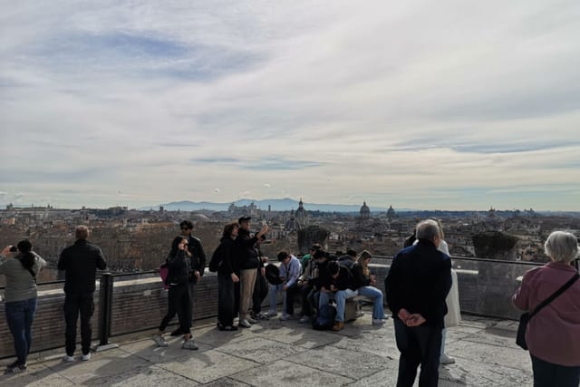Le Terrazze Castel Sant'Angelo rooftop venue for incentive travel and sunset cocktail receptions.
