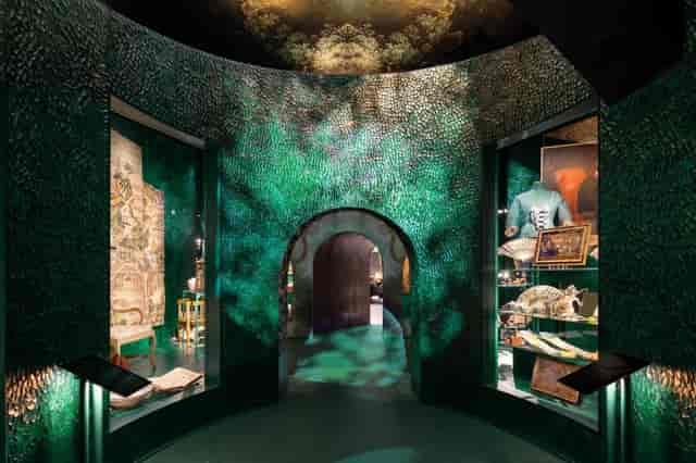 Nordiska museet gallery with curved architecture for brand activations and evening receptions.