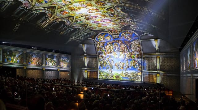 Immersive projection mapping at Visionarea Art Space for high-impact experiential corporate events.