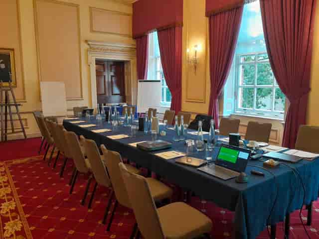 Selkirk Room at The Caledonian Club, bright meeting space for professional gatherings.