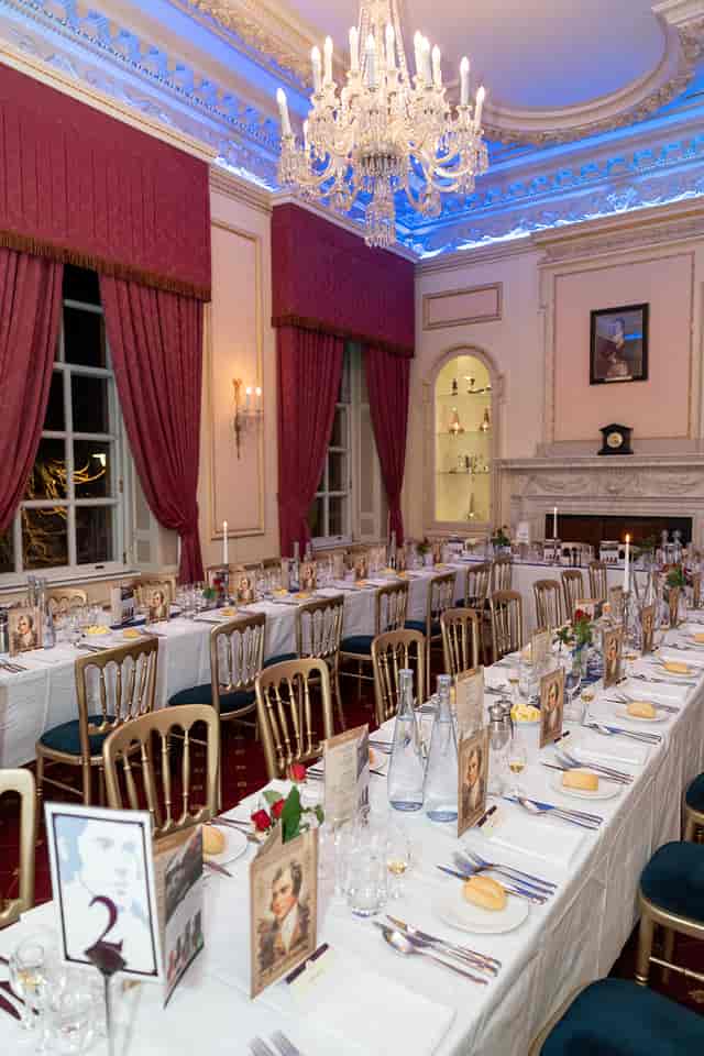 Elegant banquet, Caledonian Club, formal gala, corporate dinner
