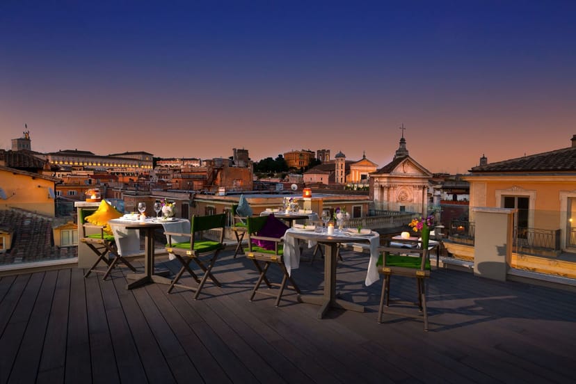 Singer Palace Hotel rooftop venue for VIP dinners with iconic skyline views.
