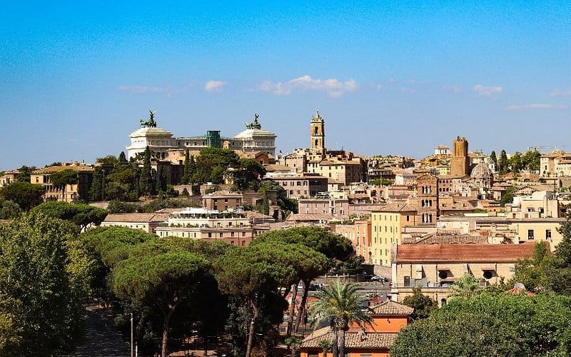 Garden at Hotel degli Aranci for luxury corporate events and rooftop galas.