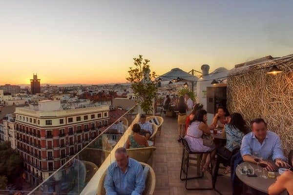 El Cielo de Alcalá rooftop venue with city views, ideal for corporate mixers and incentive events.