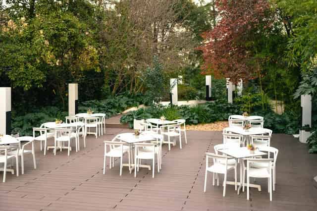 Private dinner in our garden