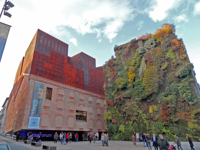 Exhibition Hall at CaixaForum Madrid: Industrial and biophilic venue for brand activations.