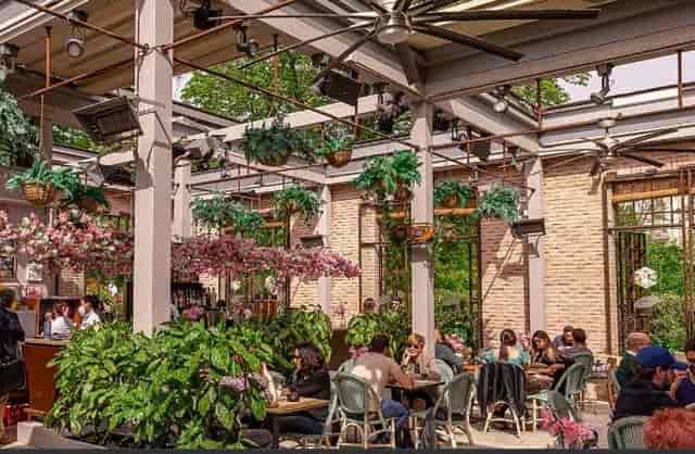Pombo Hall venue: Biophilic design space perfect for corporate receptions and social mixers.