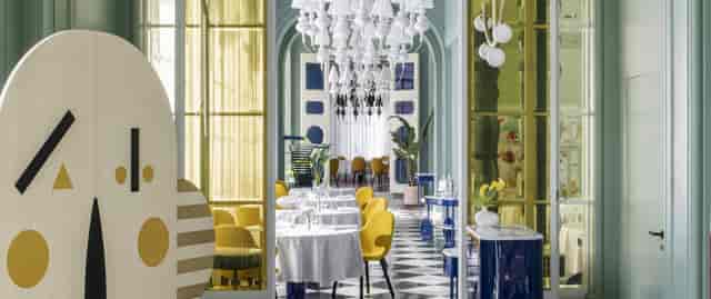 Paco Roncero high-end dining room for executive boardroom lunch or boutique corporate dinner.