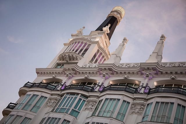 ME Madrid Reina Victoria restaurant exterior for corporate gala dinners and incentive travel.