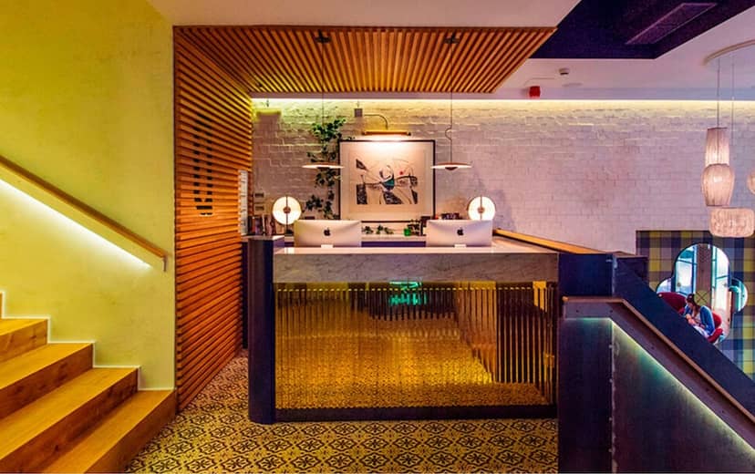 Luxury hotel reception desk for boutique corporate events and executive gatherings.