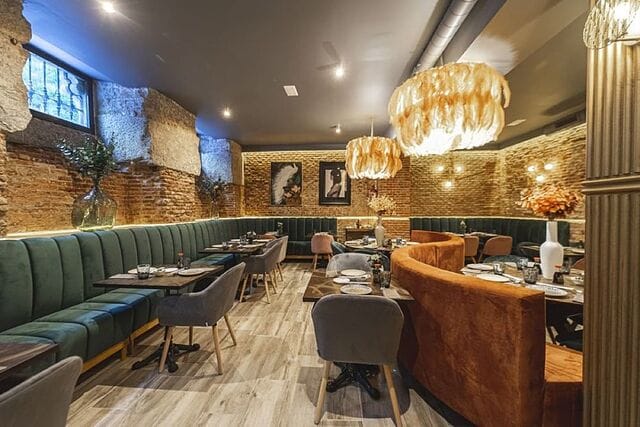 La Cava Oculta at Hotel Urban: Intimate banquet seating for corporate dinners and VIP events.