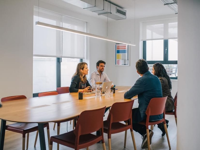Boardroom at ZuriCenter with natural light for productive business meetings and corporate events.