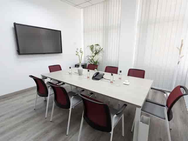 ZuriCenter boardroom with A/V tech for professional strategy sessions and corporate meetings.