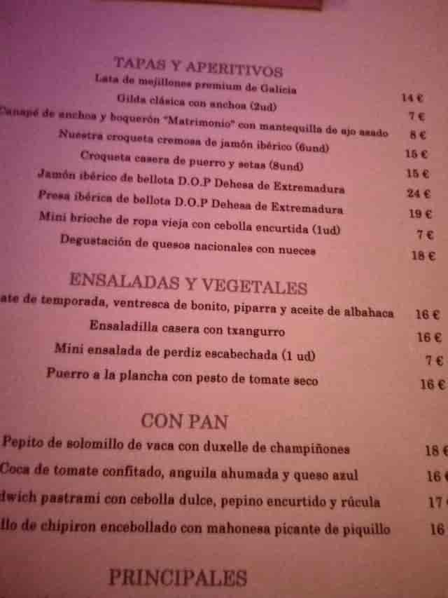 Recoletos Jazz Madrid menu: upscale dining for exclusive private events and corporate catering.