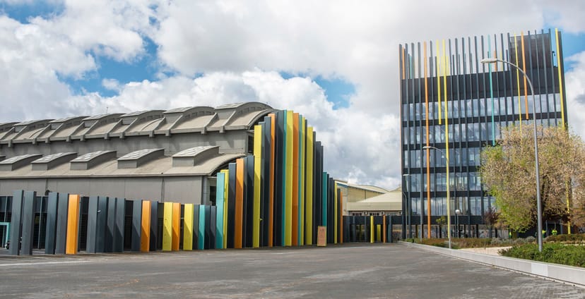 La Torre at La Nave Madrid: Colorful modern venue for corporate events and brand activations.