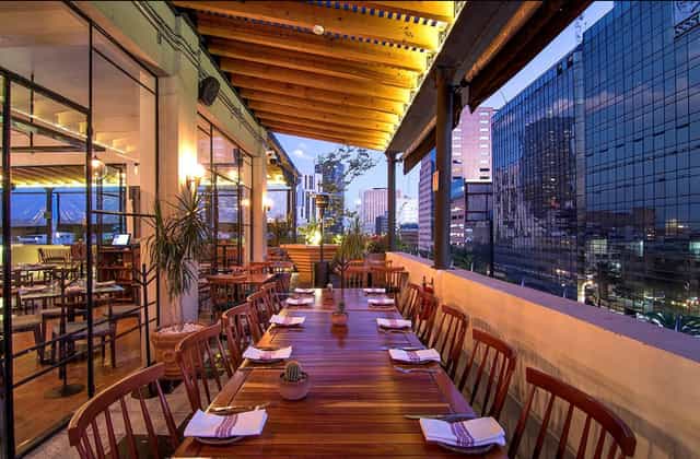 Terraza Cha Cha Chá skyline terrace for corporate receptions and networking dinner events.