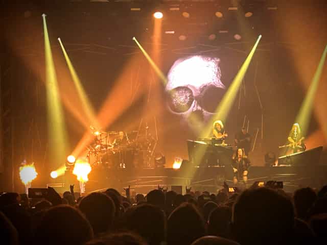 High-impact stage production with pyrotechnics at E V E N E W arena event and brand activation.