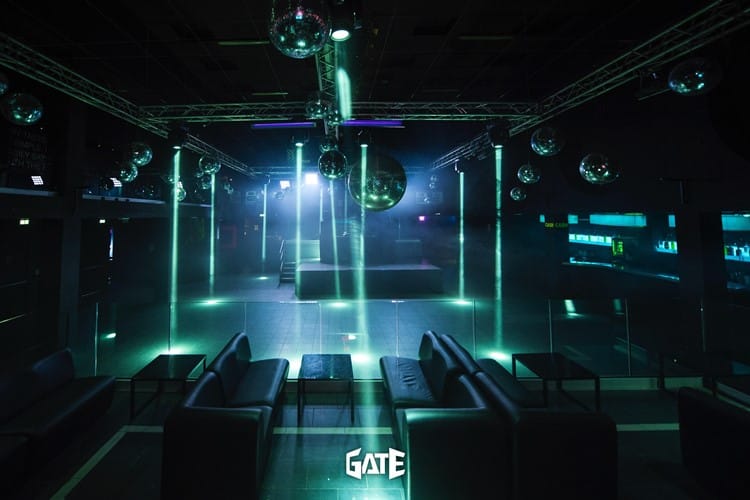 Club Room at Gate Milano: VIP lounge with atmospheric lighting for corporate events and product launches.