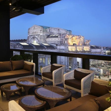 Terrazza Gallia terrace for exclusive VIP receptions and corporate networking events.