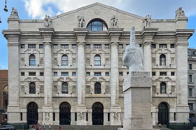 Palazzo Mezzanotte venue featuring avant-garde art for corporate events and brand activations.