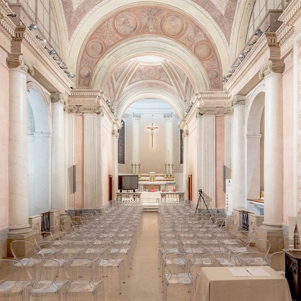 Sala dei Milanesi Duomo di Milano: historic corporate event venue with formal seating.