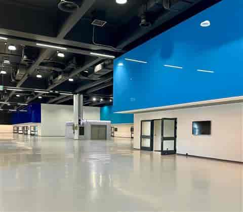 Fiera Milano industrial event space with high ceilings for trade shows and exhibitions.