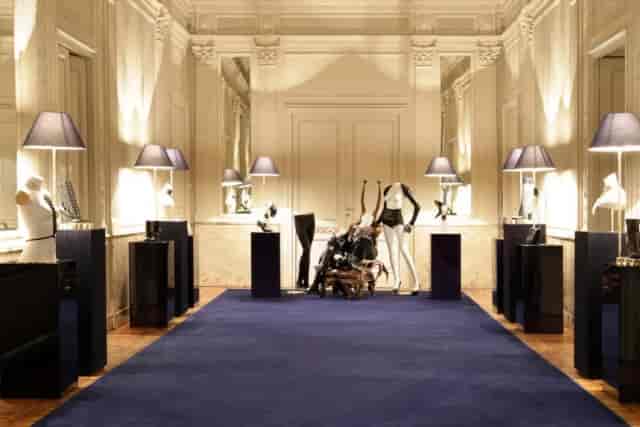 Luxury brand activation at Sala Bovara: gallery exhibition space for product launch events.