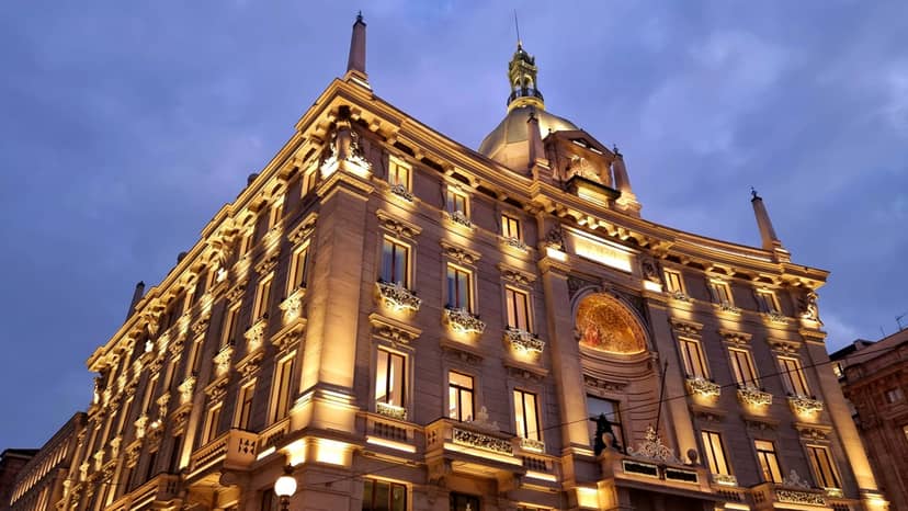 Isola Ristorante architectural facade, perfect for luxury corporate galas and product launches.
