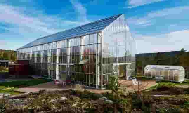 Glasshouses and vegetable gardens