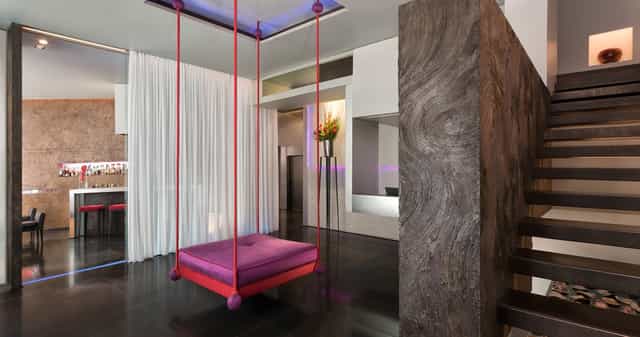 Le Noir Restaurant lounge installation for creative networking and brainstorming event space.
