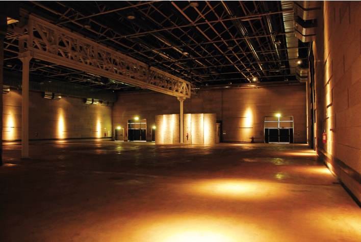 Spazio Litometalli industrial venue with high ceilings for experiential activations and tradeshows.