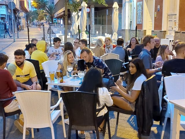 Outdoor networking lounge at AREA Events for corporate reception and casual business mixer.