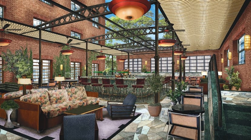 Private Cinema at ON House Milano: industrial-chic event space for networking and breakout sessions.