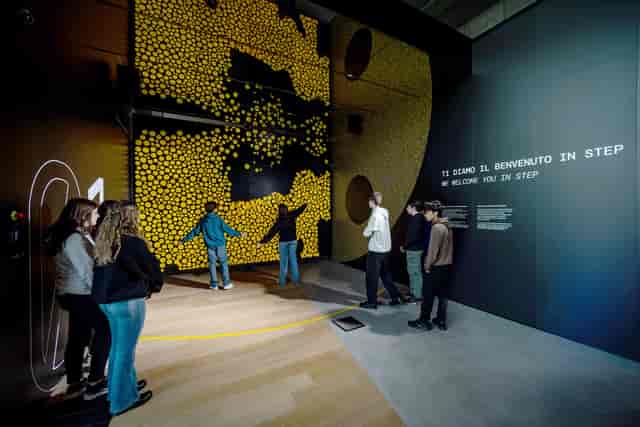 Future Room experiential installation with digital branding for corporate events and brand summits.