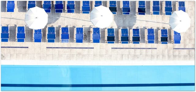 Olympic-size open-air pool