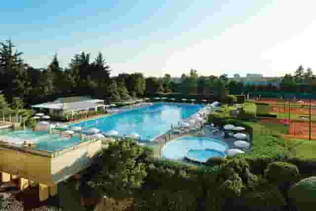 Olympic-size open-air pool
