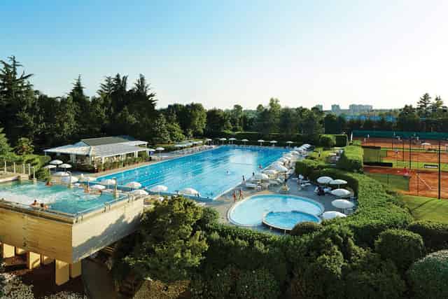 Olympic-size open-air pool