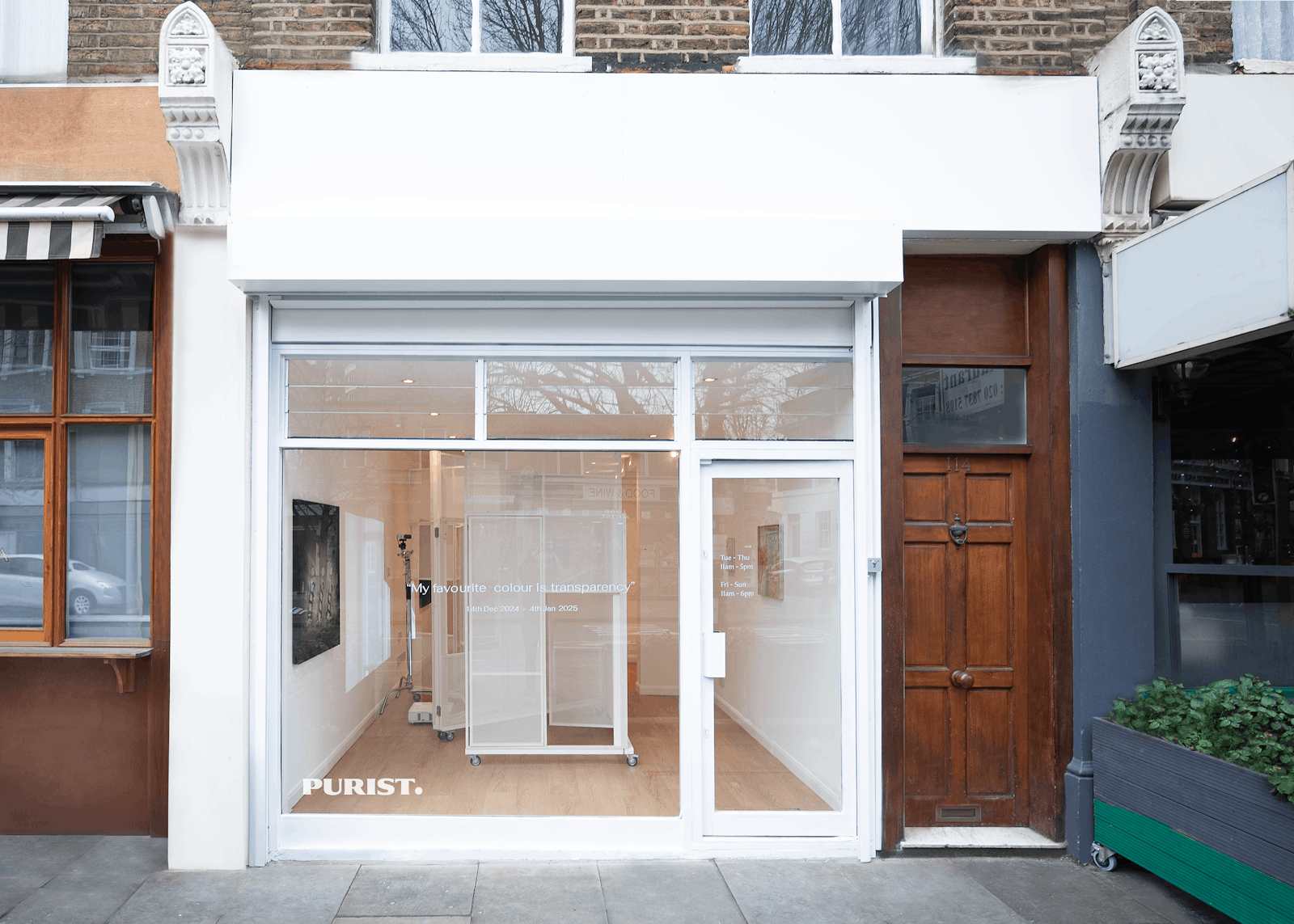 Blank-canvas boutique venue for pop-ups and product launches at Purist Gallery.
