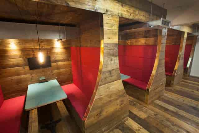 The Nest Studios: Acoustic pods for small-group collaboration and corporate event space.