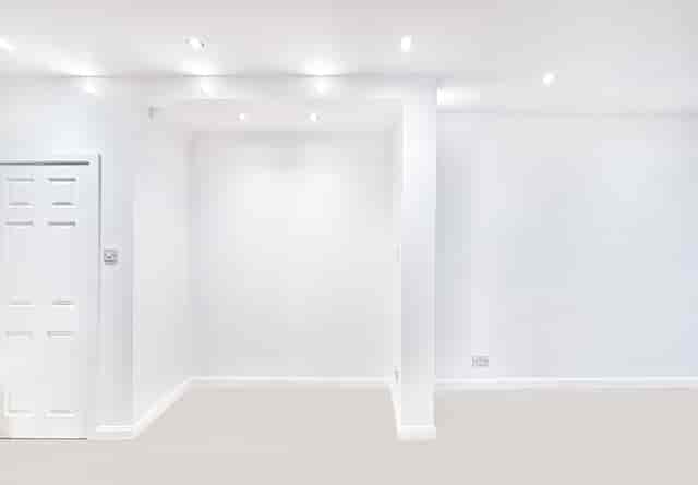 White box gallery space for hire, minimalist venue rental for professional events.