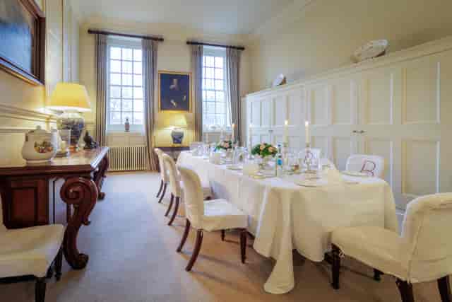 Small dining room at Badminton Estate for executive boardrooms and VIP private dinners.